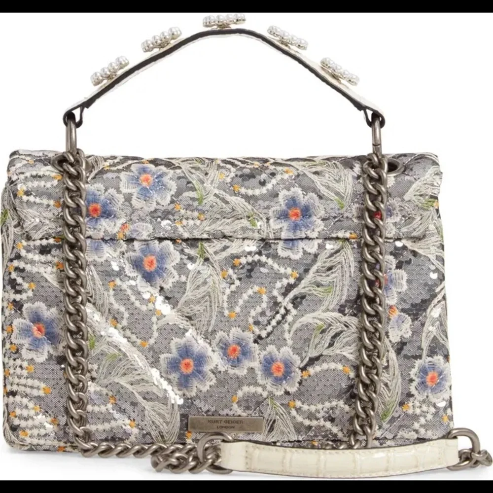 KURT GEIGER LONDON
Kensington Embroidered Sequin Shoulder Bag - Picture 9 of 12